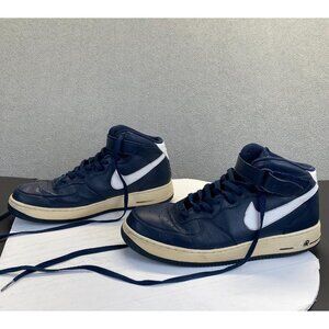 Nike Air Force‎ 1 Mid ‘07 Midnight Navy Blue White Size 14,Sneakers,Athletic